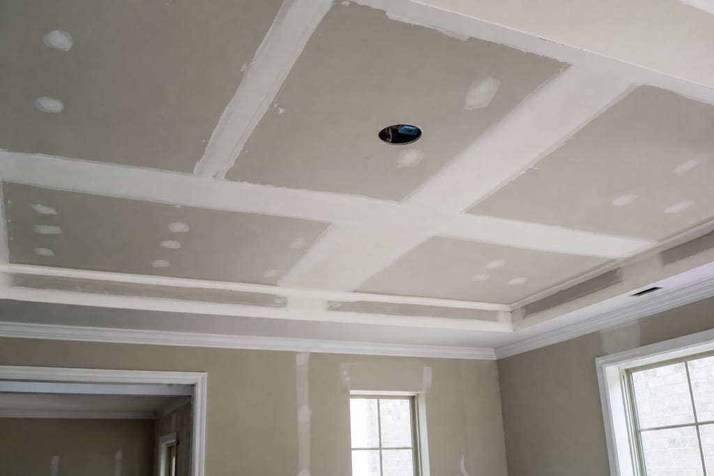 Tape and mud overhead photo
